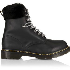Dr Martens Womens 1460 Serena Collar Streeter Black